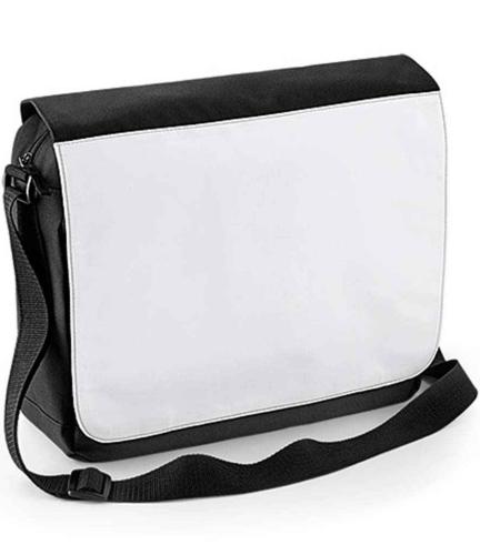 BagBase Sublimation Messenger Bag - Black - ONE